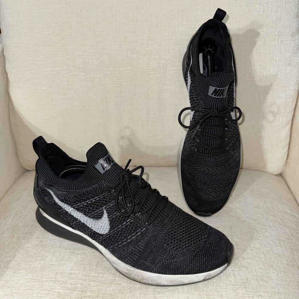 Nike Zoom Mariah Flyknit Racer Black White 2017 918264-010 Men’s Size 12.5